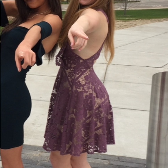 Purple lace dress - Picture 8 of 8